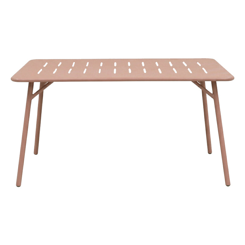 Τραπεζαρία Moraja Deraby Ι pakoworld σετ 5τεμ terracotta μέταλλο 140x80x72εκ