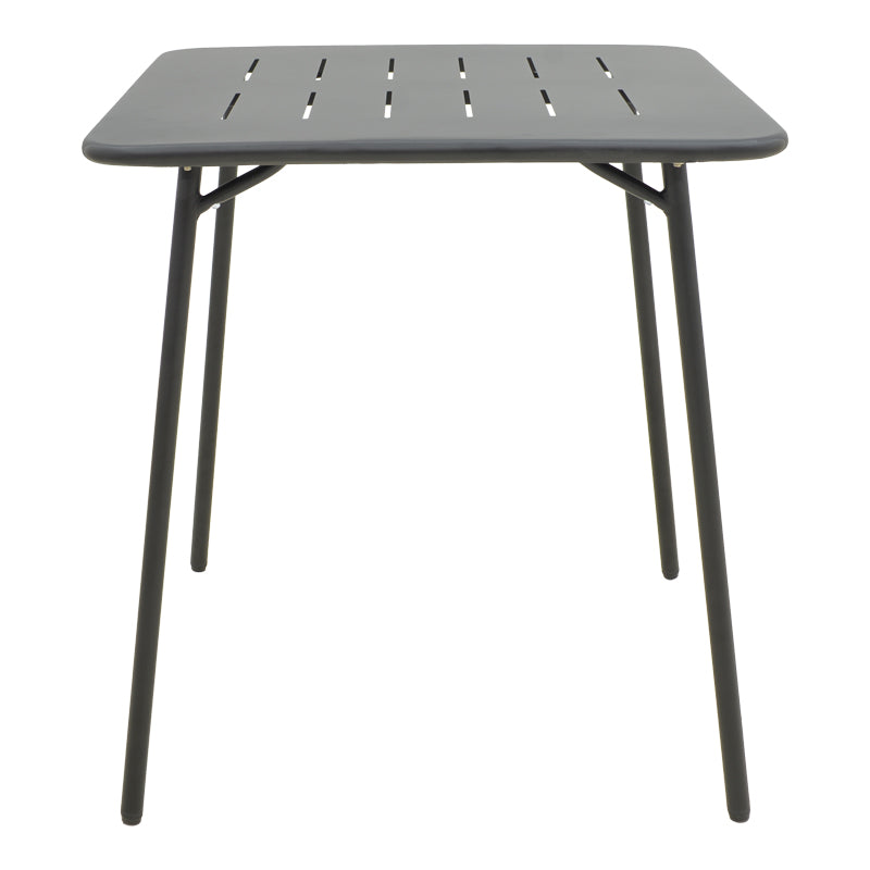 Τραπεζαρία Moraja Deraby pakoworld σετ 3τεμ μαύρο μέταλλο 70x70x73εκ