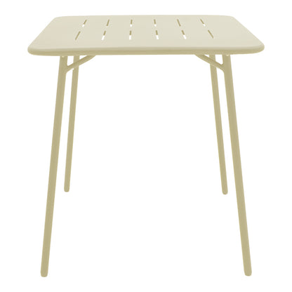 Τραπεζαρία Moraja Deraby I pakoworld σετ 3τεμ κρεμ μέταλλο 70x70x73εκ