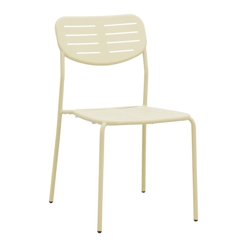 Τραπεζαρία Moraja Deraby I pakoworld σετ 3τεμ κρεμ μέταλλο 70x70x73εκ