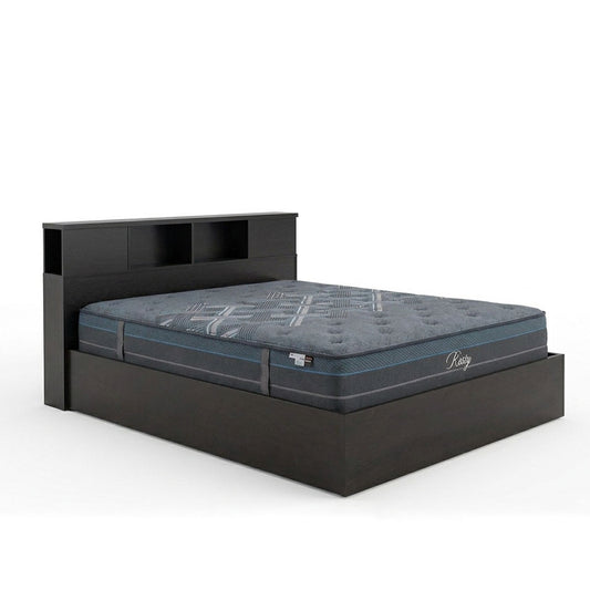 Κρεβάτι με στρώμα Olympus Resty pakoworld wenge 160x200εκ