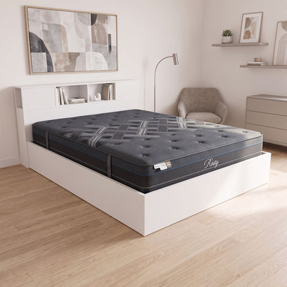 Κρεβάτι με στρώμα Olympus Resty pakoworld λευκό 160x200εκ