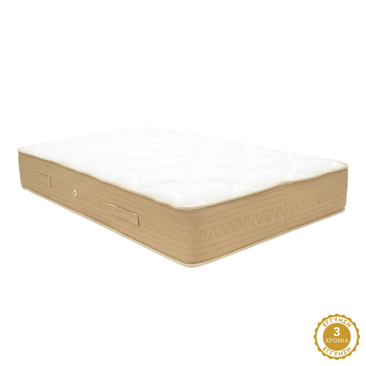 Κρεβάτι με στρώμα Athos Sleepy pakoworld λευκό 160x200εκ