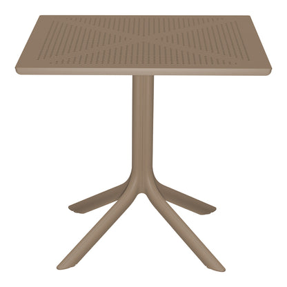 Τραπεζαρία Zoi Groovy pakoworld σετ 3τεμ cappuccino PP 80x80x74εκ