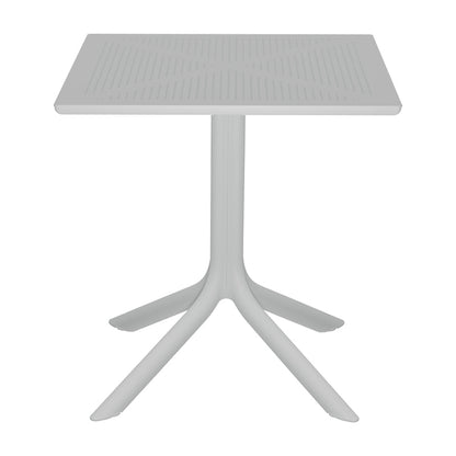 Τραπεζαρία Groovy Tifany I pakoworld σετ 3τεμ λευκό PP 60x60x76εκ