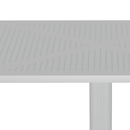 Τραπεζαρία Groovy Tifany I pakoworld σετ 3τεμ λευκό PP 60x60x76εκ