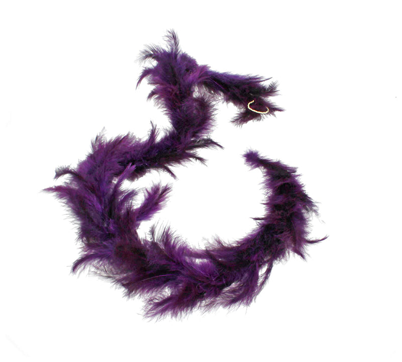 Διακοσμητικά φτερά σε γιρλάντα μελιτζανί χρ. 100cm