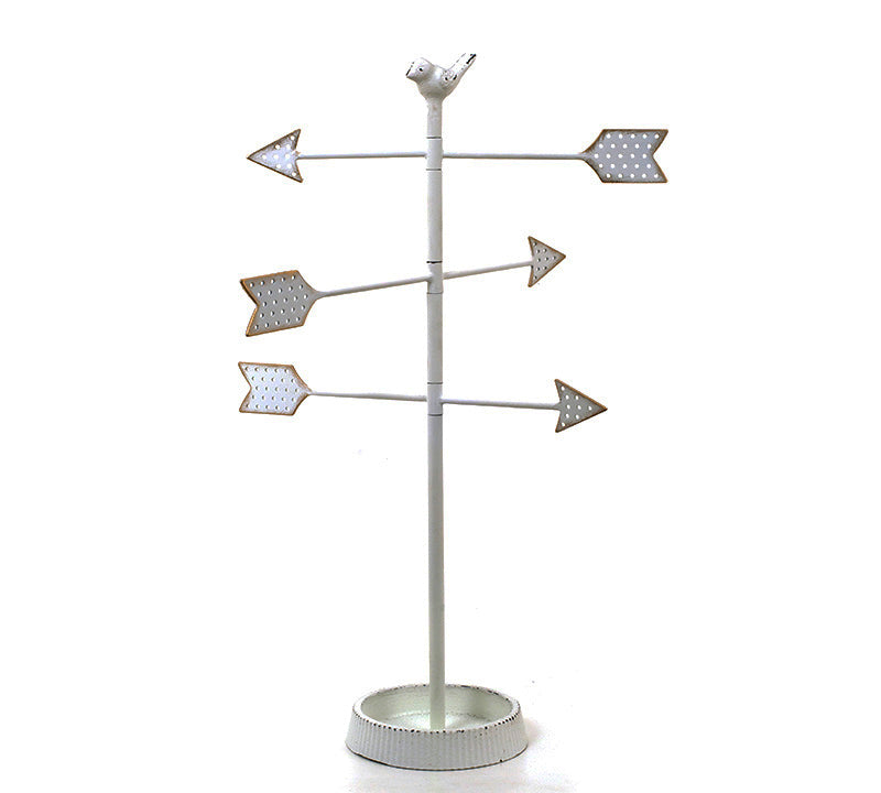 Σταντ για μπιζού σχ. Βέλος, λευκό 46cm