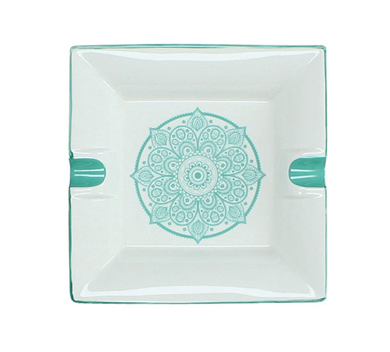 Τασάκι από πορσελάνη σχ.Mandala βεραμάν, 17,5cm