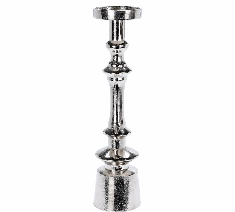 Επινικελωμένο κηροπήγιο αλουμινίου, 37cm