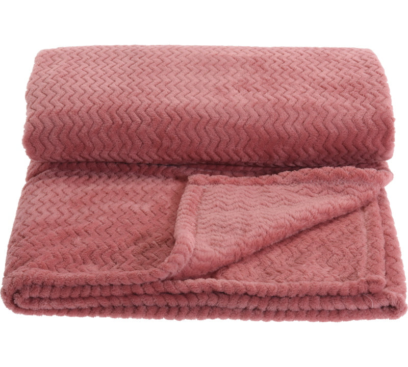 Ριχτάρι καπιτονέ με βελουτέ γούνα, ροζ χρ.,160x130cm