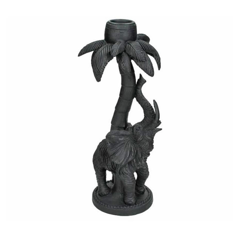 Κηροπήγιο σχ.ελέφαντας, μαύρο χρ., 20cm