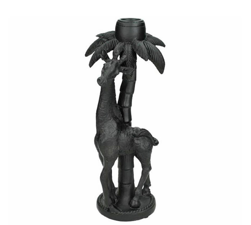 Κηροπήγιο σχ.αντιλόπη, μαύρο χρ., 20cm