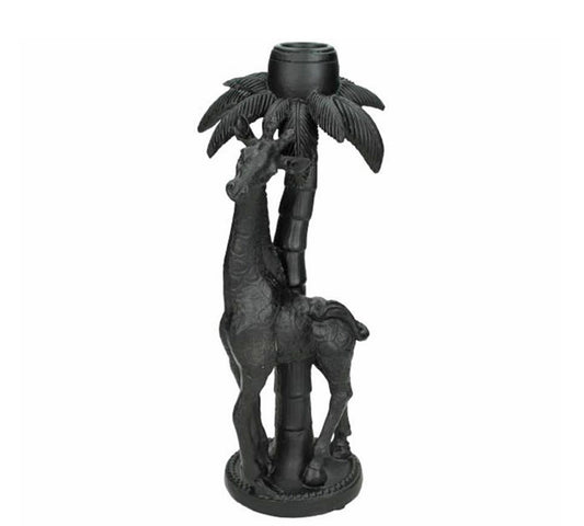 Κηροπήγιο σχ.αντιλόπη, μαύρο χρ., 20cm