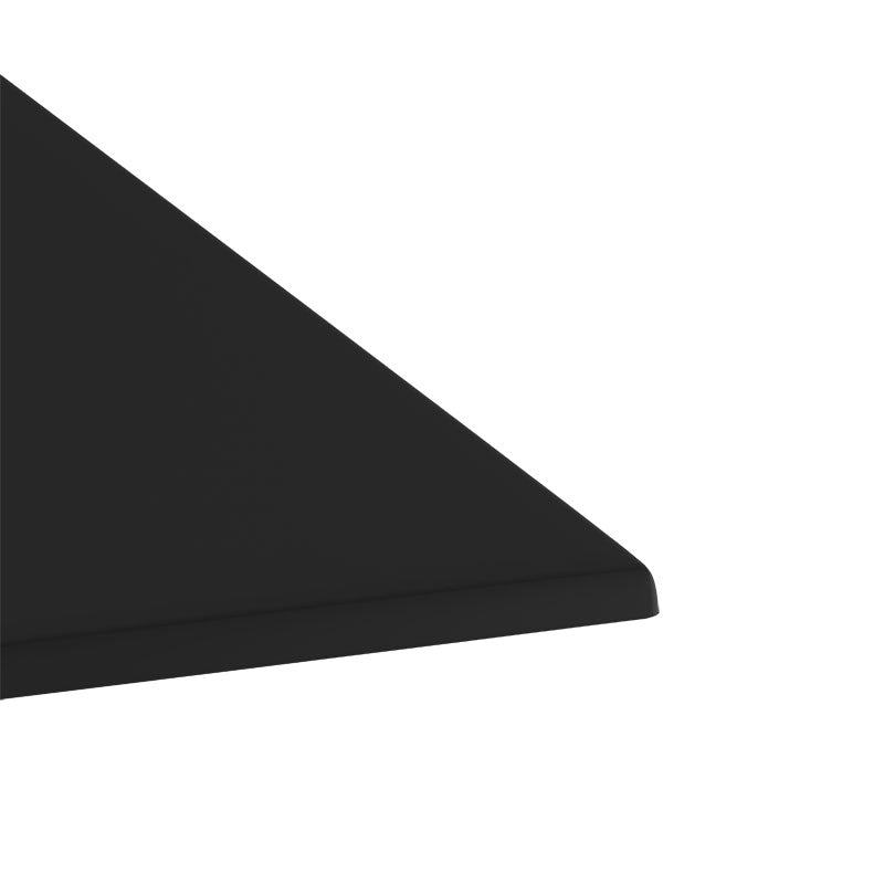 Επιφάνεια τραπεζιού Scenic pakoworld Werzalit μαύρο 70x70εκ πάχους 35mm