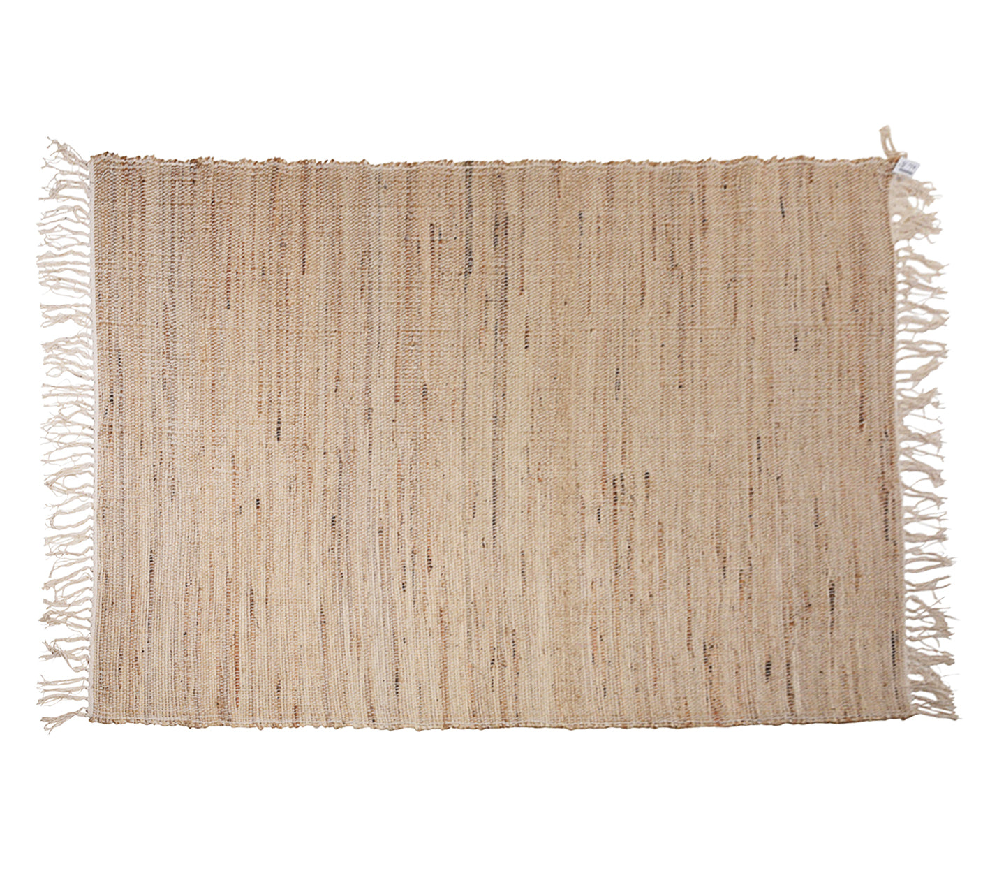 Κιλίμι με κρόσσι, μπεζ, 120x180cm