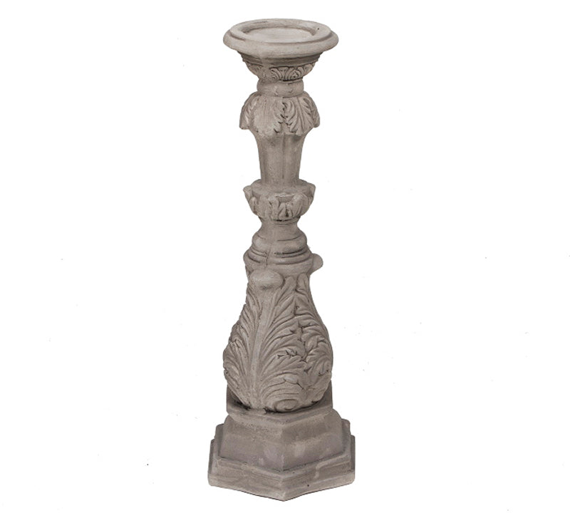 Κηροπήγιο από τσιμέντο, γκρι, 53cm