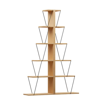 Βιβλιοθήκη mini Tars pakoworld sonoma-μαύρο 100x22x150εκ