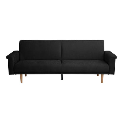 Καναπες-κρεβάτι Flexo pakoworld υφασμα ανθρακί 220x84.5x82εκ
