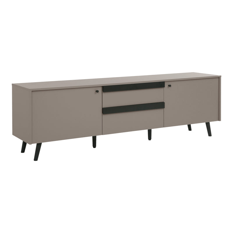 Έπιπλο τηλεόρασης Nectra pakoworld taupe με μαύρο 180x40x56εκ