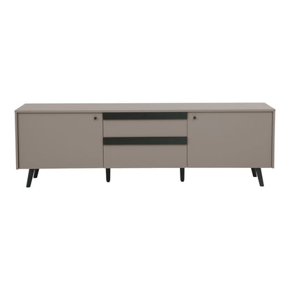 Έπιπλο τηλεόρασης Nectra pakoworld taupe με μαύρο 180x40x56εκ