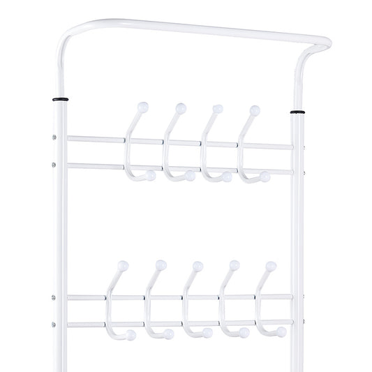 Έπιπλο εισόδου Πορτ Μαντώ Federica pakoworld μέταλλο λευκό 65x28x187εκ