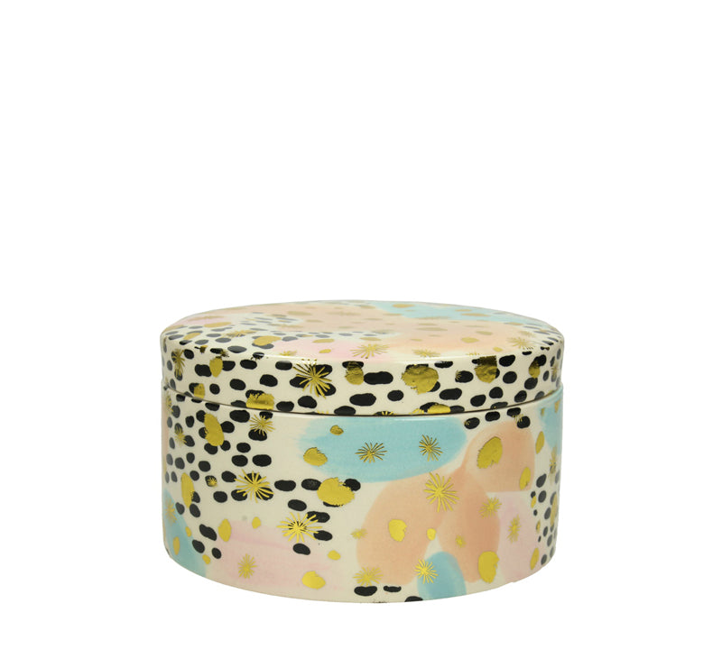 Κεραμικό διακοσμητικό κουτί "Pop Art",16.5x10cm