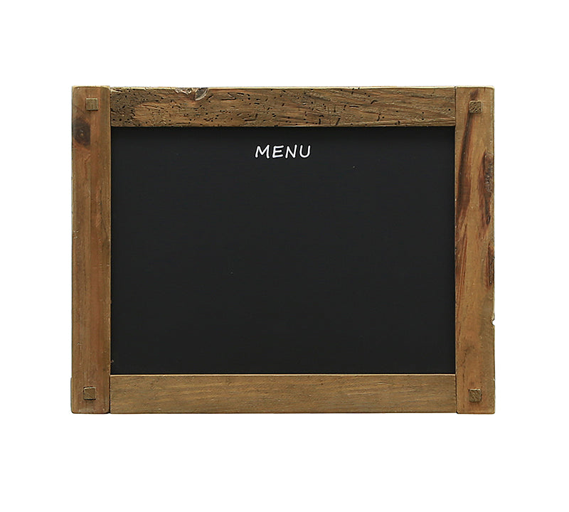 Μαυροπίνακας Menu με ξύλινη κορνίζα, 55x41cm