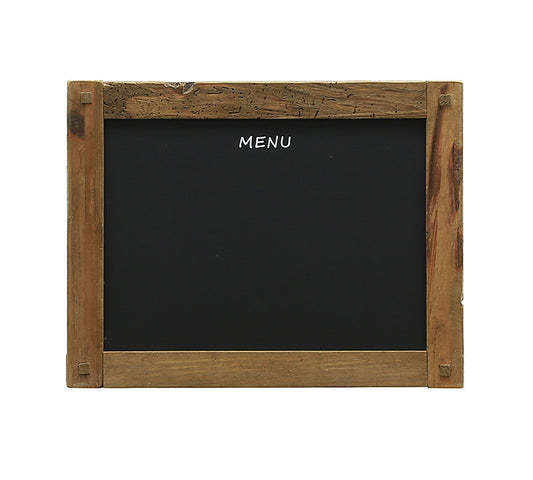 Μαυροπίνακας Menu με ξύλινη κορνίζα, 55x41cm