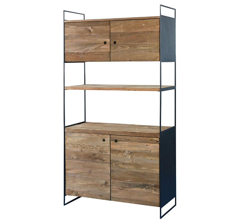 Ψηλό ερμάριο με 4 πορτάκια & 1 ράφι,99x40x190cm