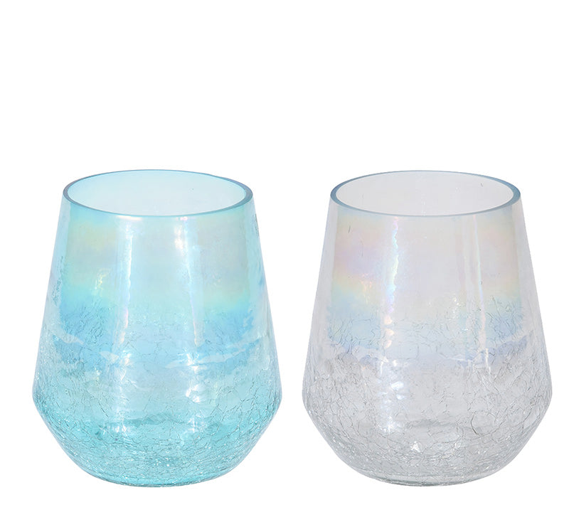 Κηροπ/γιο ρεσό, ανακυκλωμένο γυαλί, 2 χρ.,15.5cm