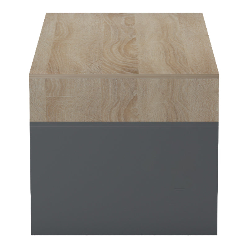 Τραπέζι σαλονιού Consa pakoworld sonoma - ανθρακί 120x60x52.8εκ