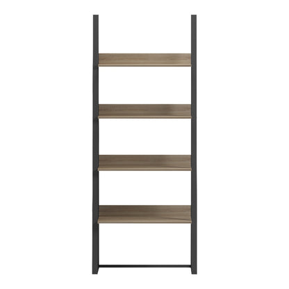 Βιβλιοθήκη-Ραφιέρα Alfa pakoworld sonoma-μαύρο μέταλλο 75x36x185εκ