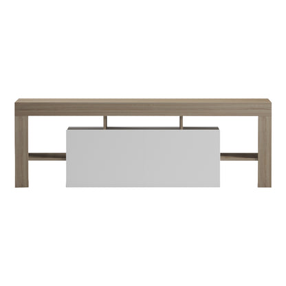 Έπιπλο τηλεόρασης Liner pakoworld sonoma-λευκό 150x40x50εκ