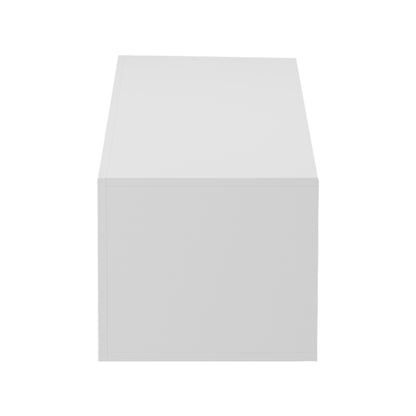 Έπιπλο τηλεόρασης επιτοίχιο με Led Rival pakoworld λευκό 120x35x30εκ