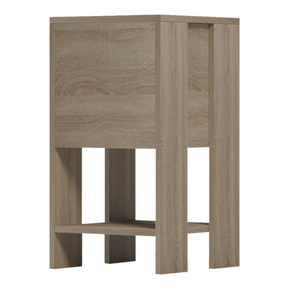 Κομοδίνο Reppo pakoworld sonoma 30x30x55εκ