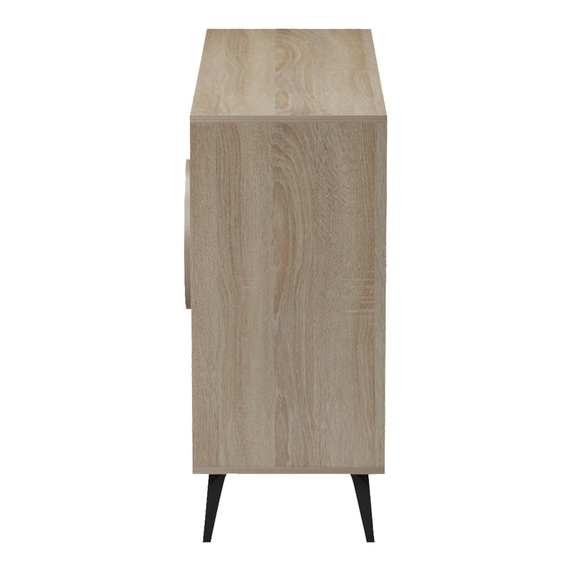 Μπουφές Gora pakoworld sonoma-μπεζ οψη μαρμαρου 110x35.5x82εκ