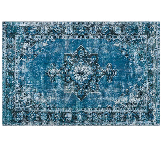 Χαλί με υπόστρωμα, σχ."Balouch",μπλε χρ.,120x180cm