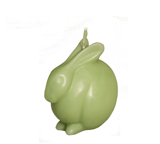 Διακοσμητικό κερί σχ.κουνελι,πράσινο