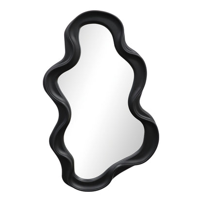 Καθρέπτης Liquid pakoworld pp σε μαύρη απόχρωση 26x2.7x39εκ