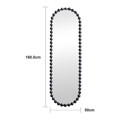 Καθρέπτης Myrtus pakoworld χρυσό μέταλλο 40x2,5x160 εκ