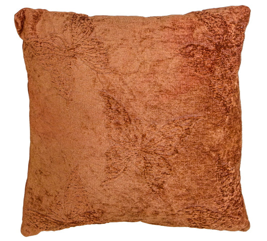 Μαξιλάρι ζακάρ σε χρώμα της κανέλας,45x45cm
