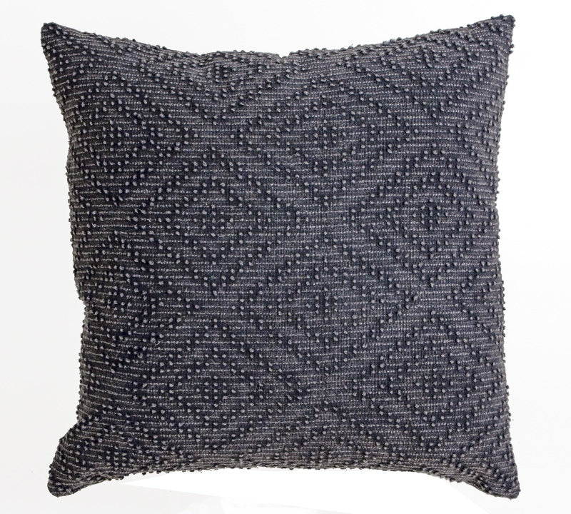 Μαξιλάρι γεωμετρικό ζακάρ, σκ.γκρι,45x45cm