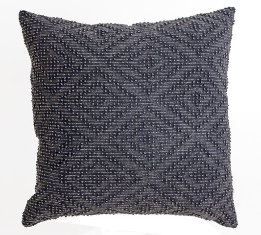 Μαξιλάρι γεωμετρικό ζακάρ, σκ.γκρι,45x45cm