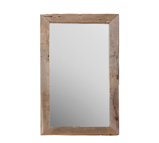 Καθρέπτης με κορνίζα από ανακυκλωμένο teak,70x100cm