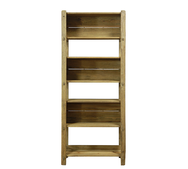 Ραφιέρα/βιβλιοθήκη μασιφ,6 ράφια,80x37x200cm