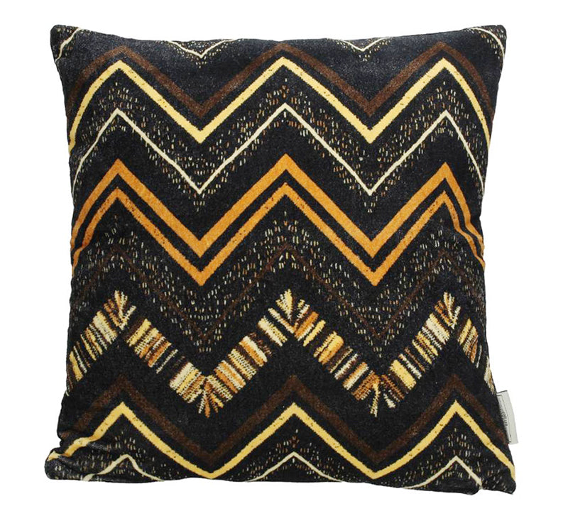 Μαξιλάρι tribal σχέδιο καφέ/πορτοκαλί,45x45cm