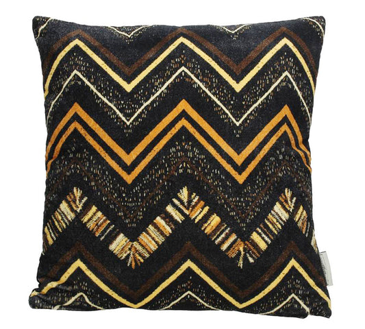 Μαξιλάρι tribal σχέδιο καφέ/πορτοκαλί,45x45cm