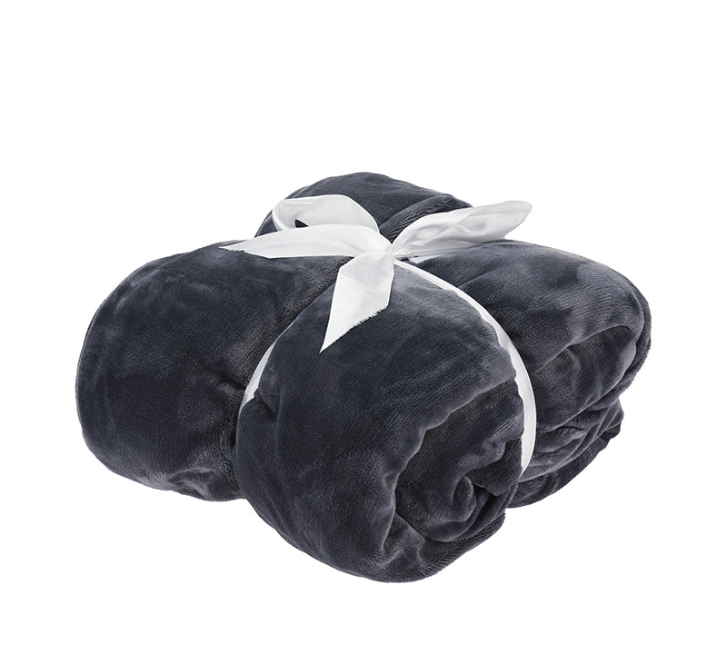 Ριχτάρι fleece & sheepskin γκρι χρ.170x130cm