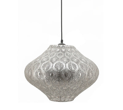 Φωτ/κο οροφής οβάλ σχ.,ασημί 40x33cm